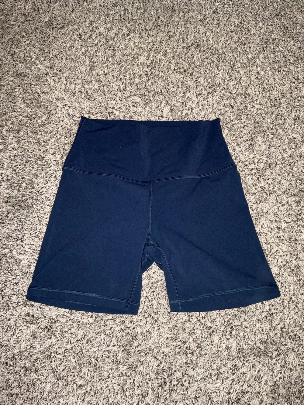 High-Waist Navy Women's Performance Shorts